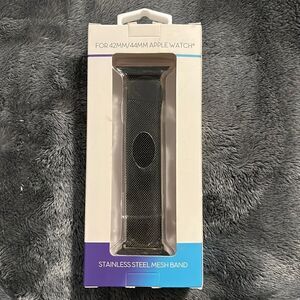 BLACK Apple Watch Stainless Steel Mesh Band 42MM/44MM